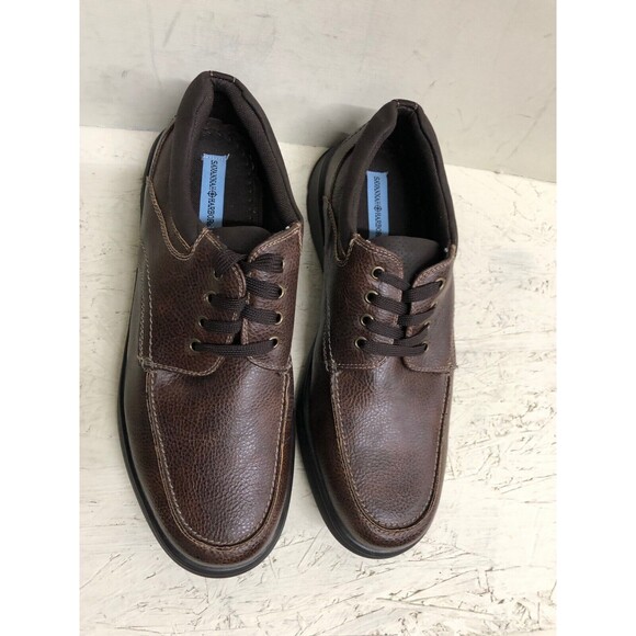 SAVANNAH HARBOR MEN CASUAL DRESS  BROWN LACES UP SHOES SIZE 8.5 WIDE main image 9